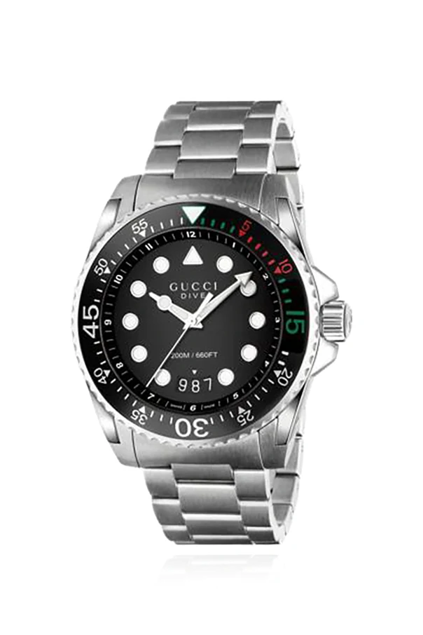 SREBRNY Zegarek ‘Dive’