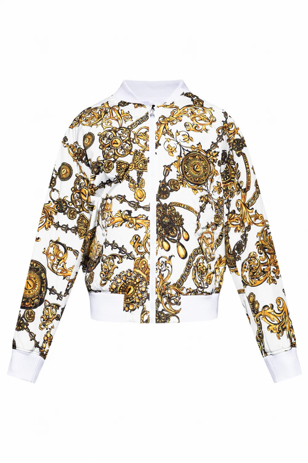 WHITE Reversible bomber jacket