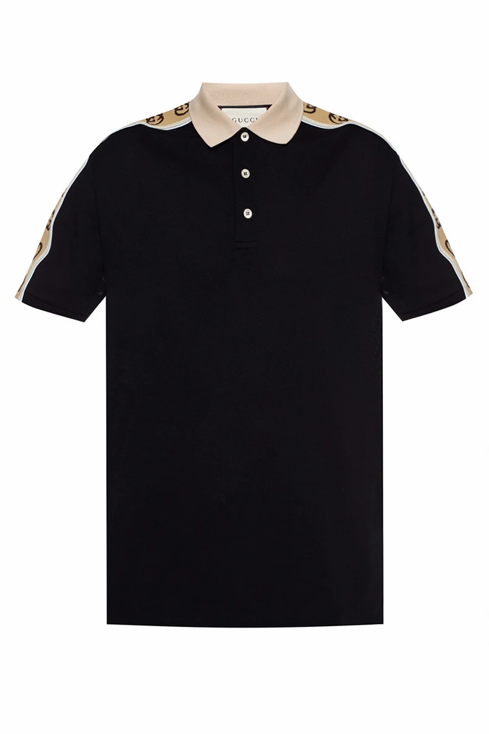 Patterned polo shirt
