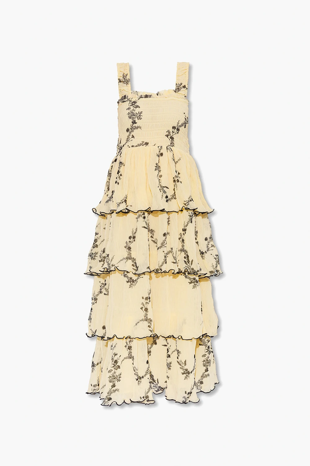 Dress with floral motif