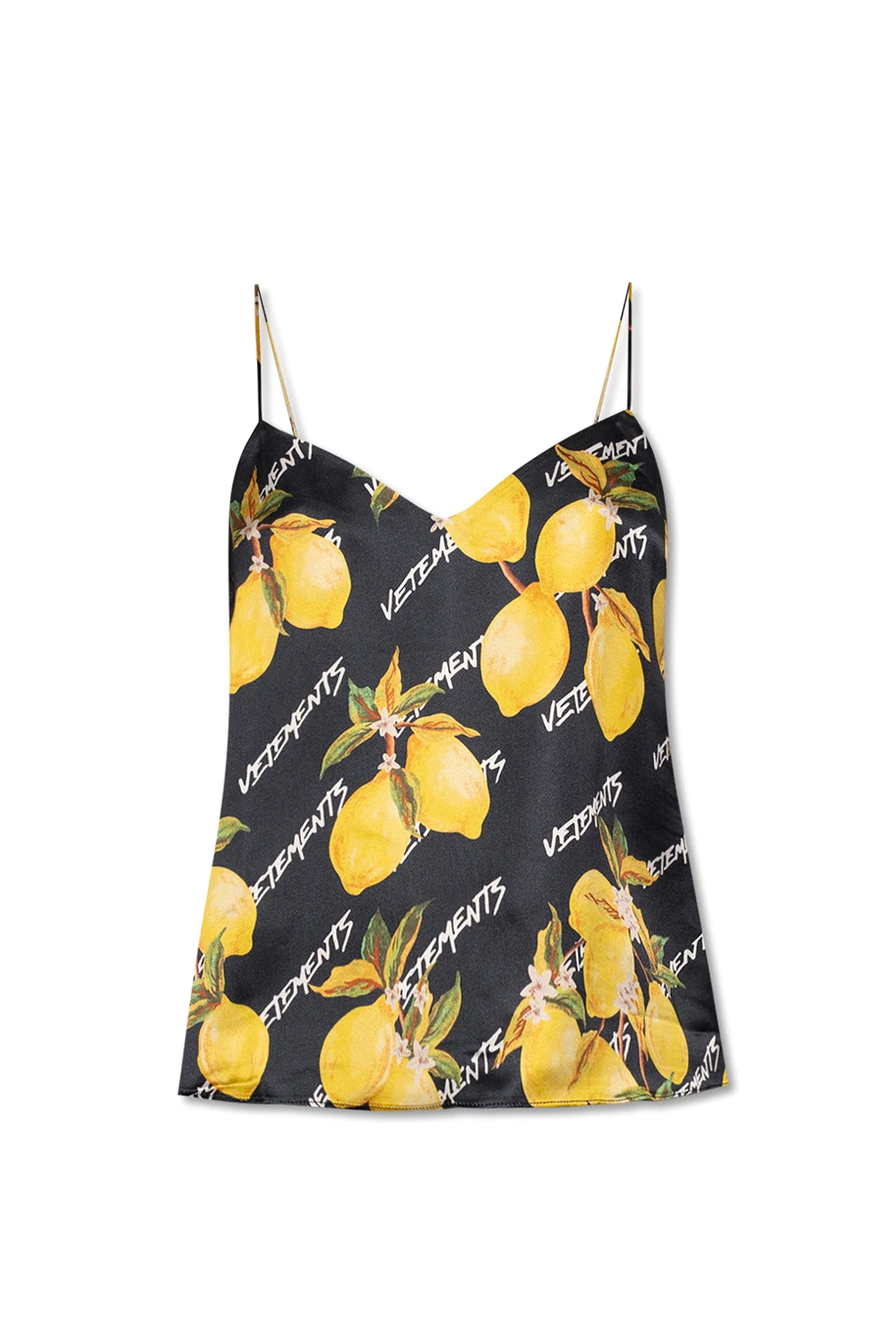 BLACK Patterned tank top
