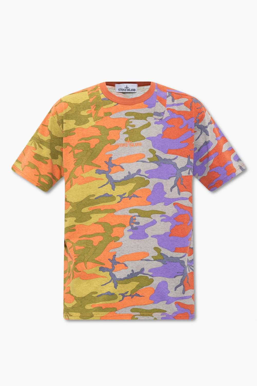 T-shirt with camo motif