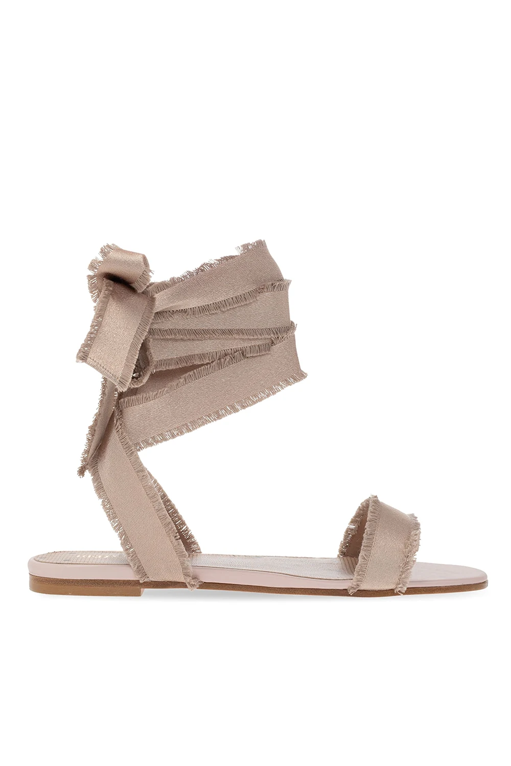 Lace-up sandals with logo