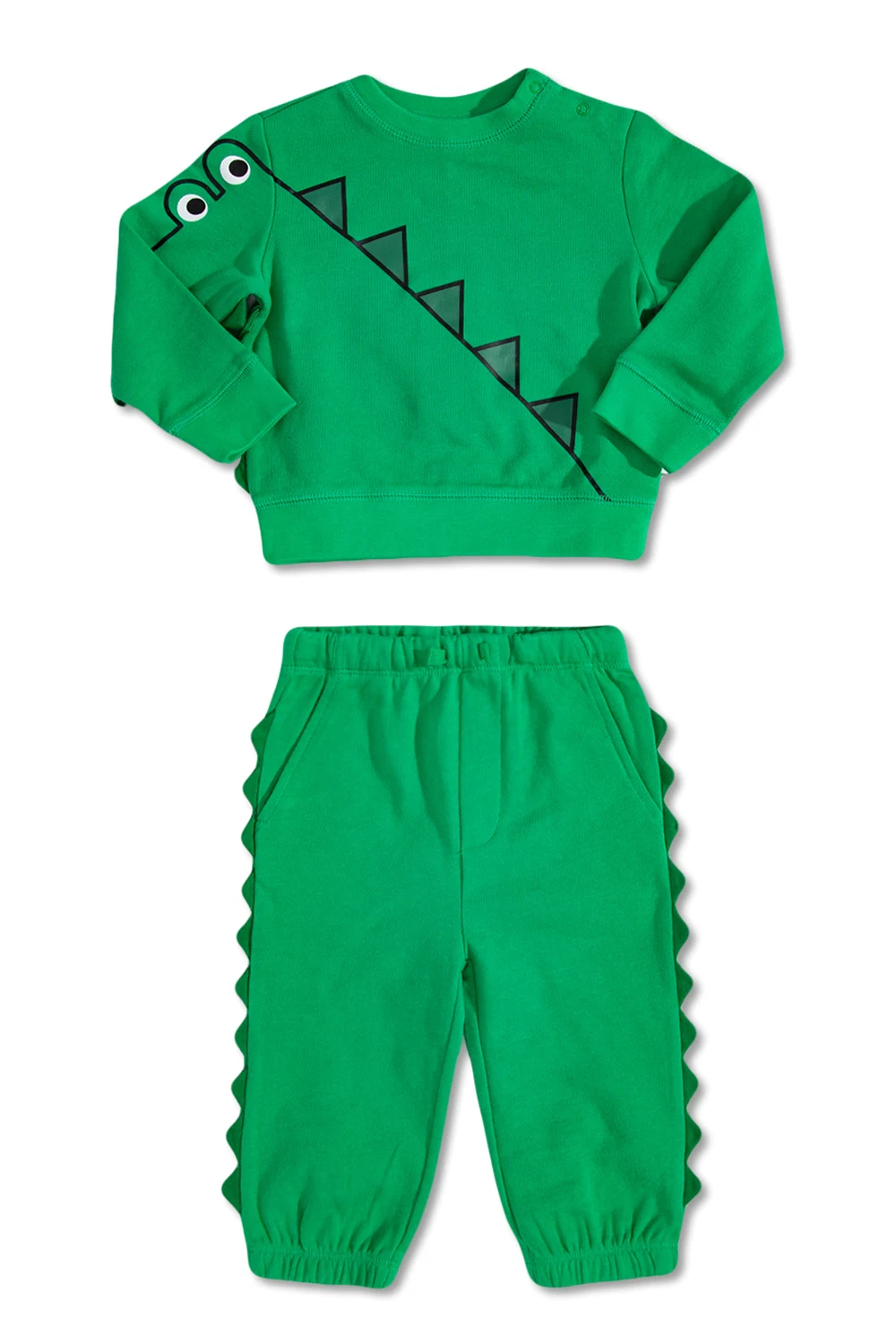 GREEN Sweatsuit with animal motif