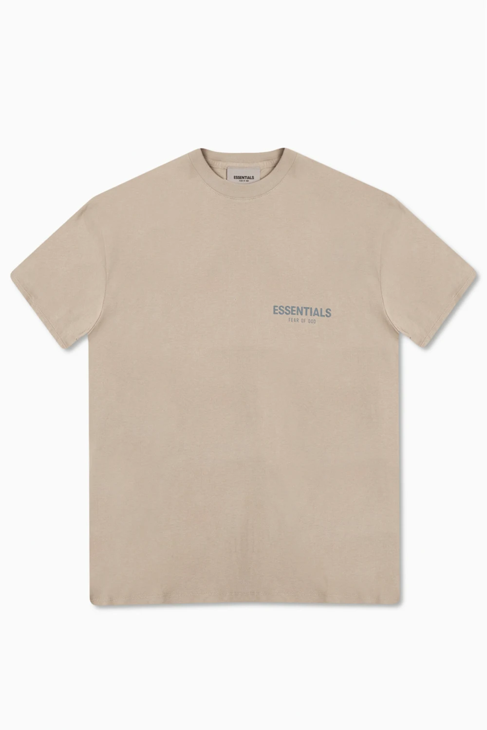 beige T-shirt with logo