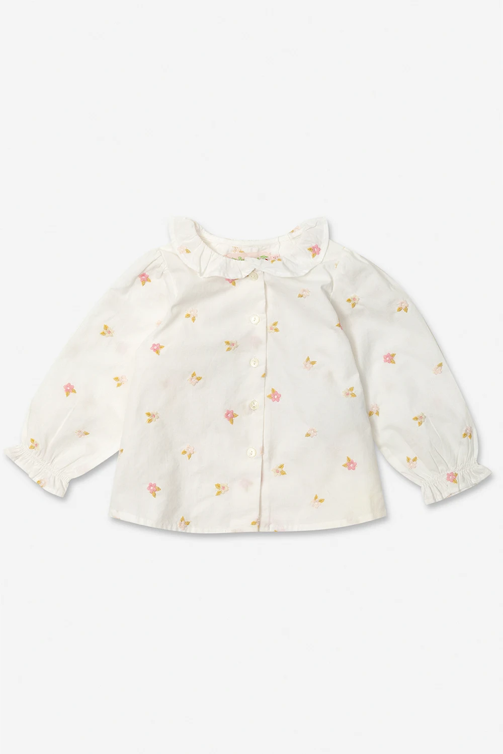 Top with floral motif