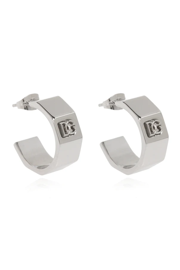 SILBER Ohrringe mit Logo