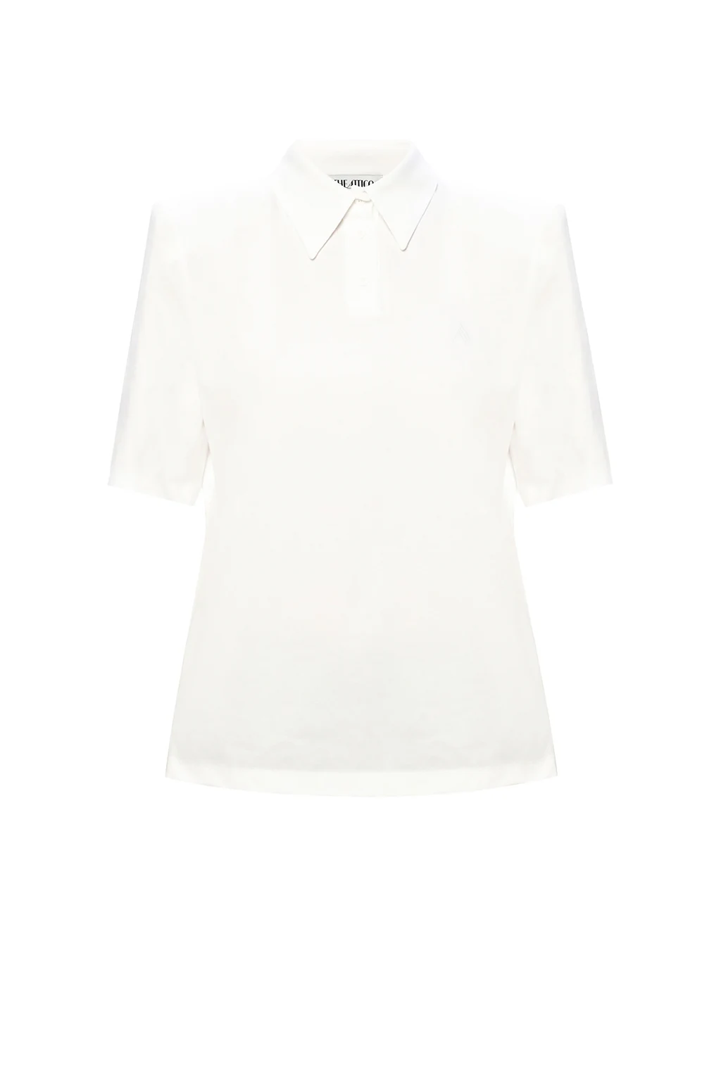 Polo shirt with padded shoulders