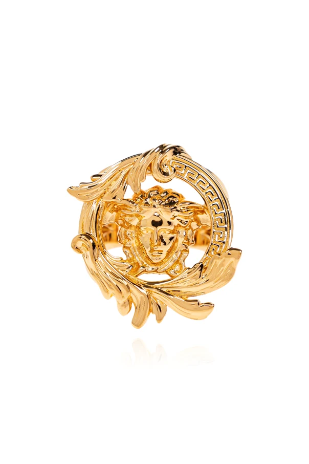 GOLD Ring mit Medusa-Kopf-Motiv