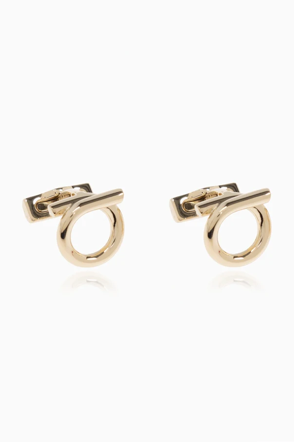 GOLD Manschettenknöpfe in Form eines Logos