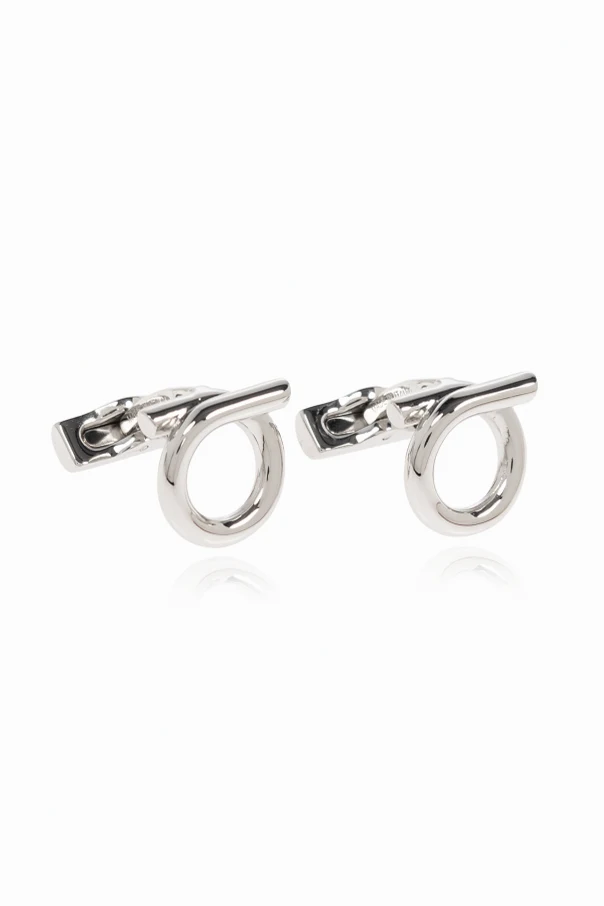 SILVER Cufflinks in logo shape