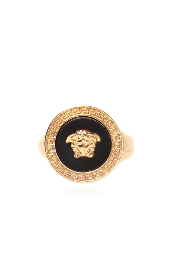 GOLD Medusa head ring
