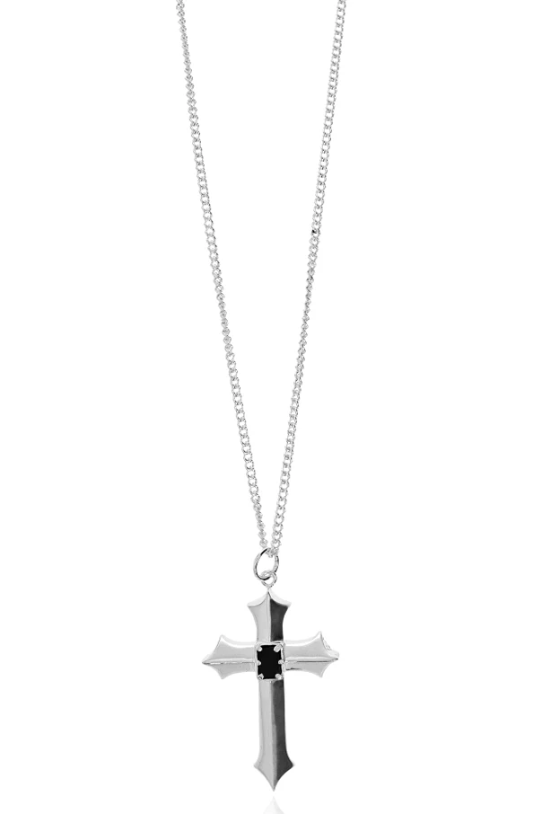 SILBER Messing Halskette