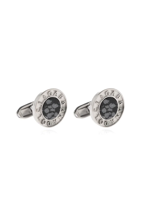 SILVER Cufflinks with logo