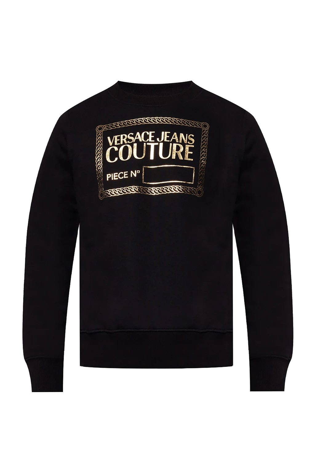 BLACK Logo-embroidered sweater