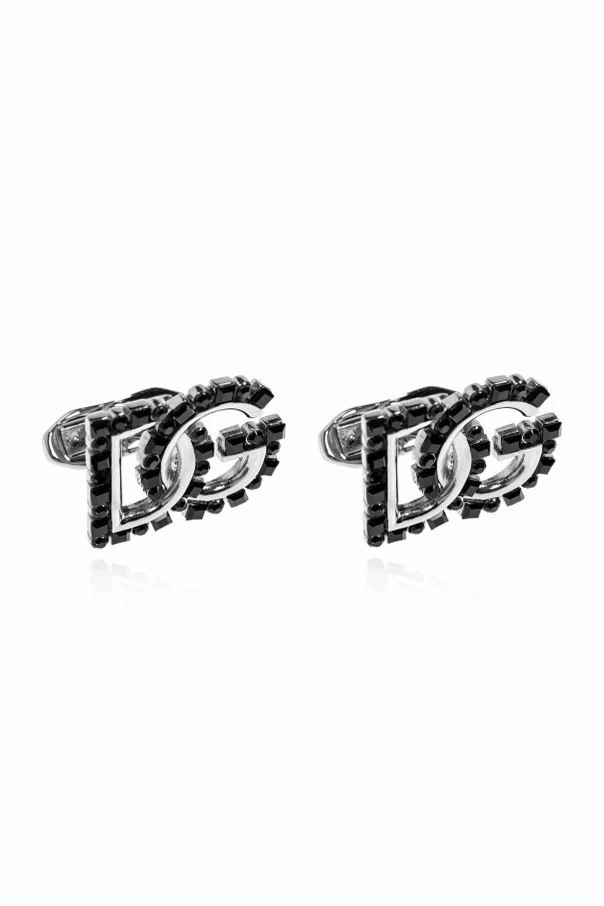 BLACK Cufflinks in the shape of a logo