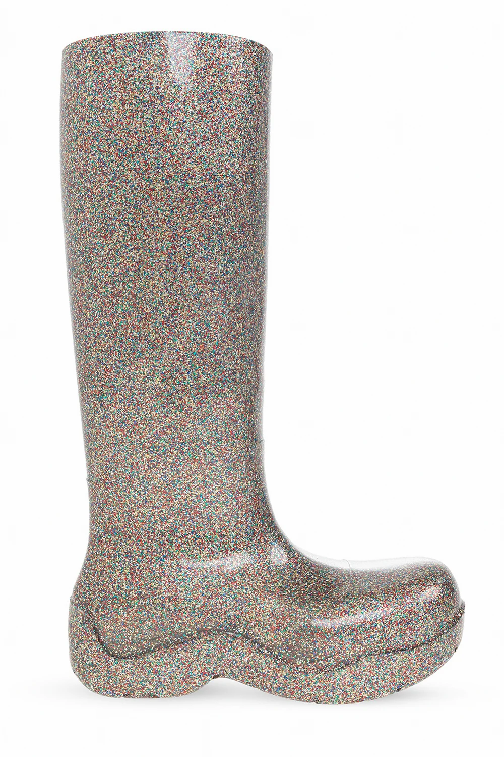 Platform rain boots