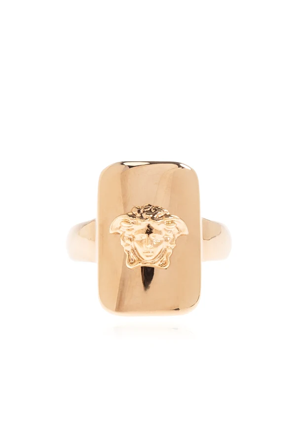 GOLD Siegelring mit Medusenkopf