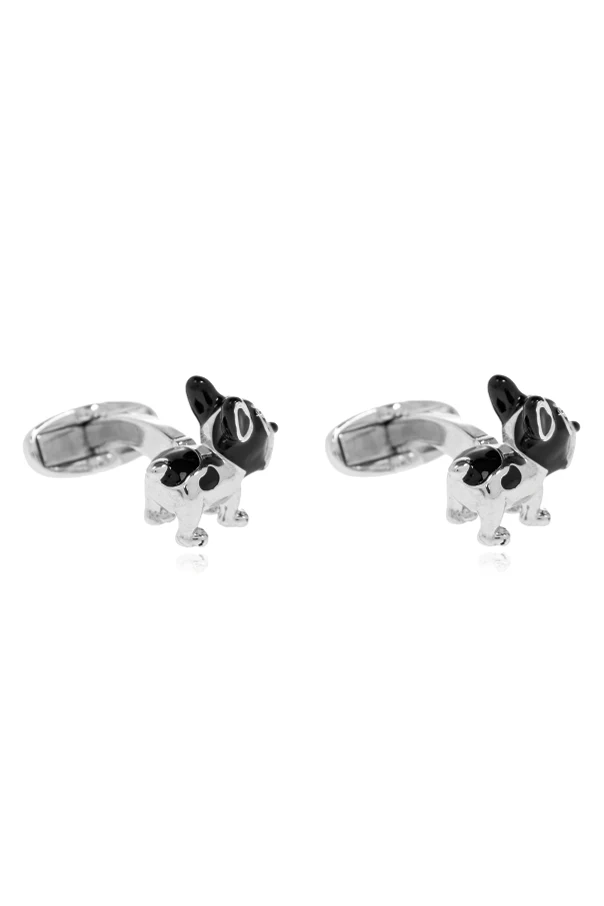 SILVER Cufflinks with a dog motif