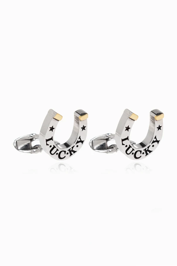 SILVER Cufflinks with horseshoe motif