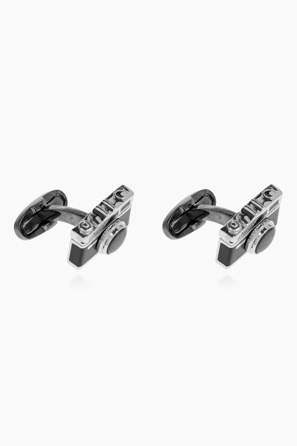 SILVER Camera motif cufflinks