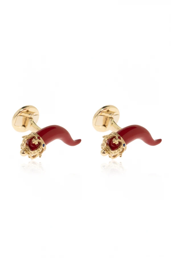 RED Gold "Good Luck" cufflinks