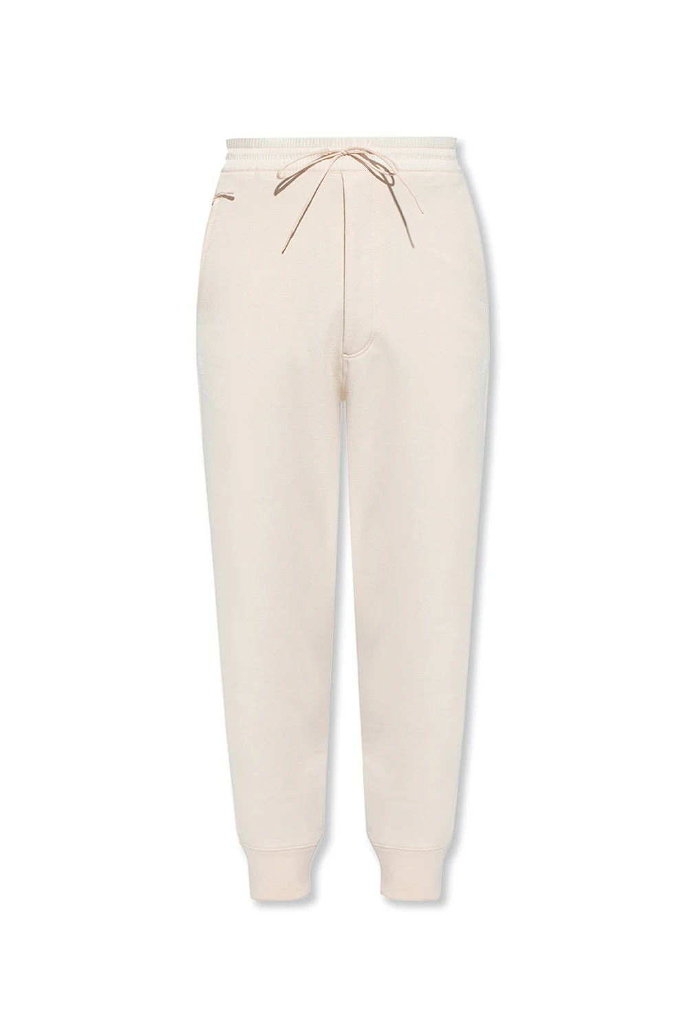 cream Sweatpants with logo
