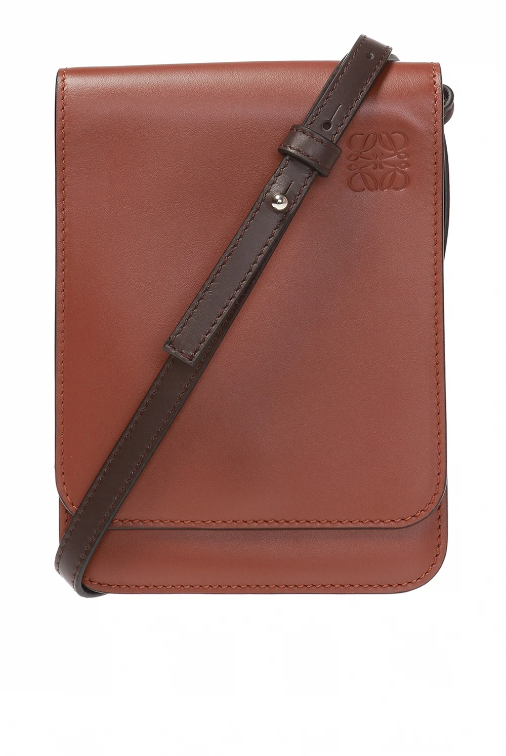 BROWN Logo-embossed shoulder bag
