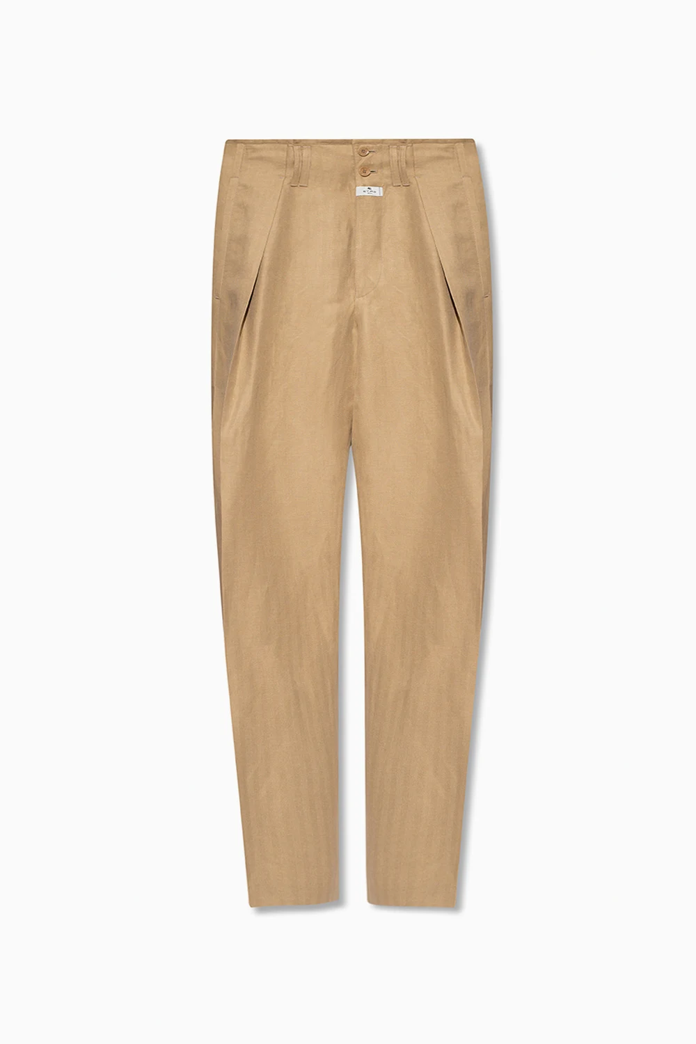 Trousers with pleats