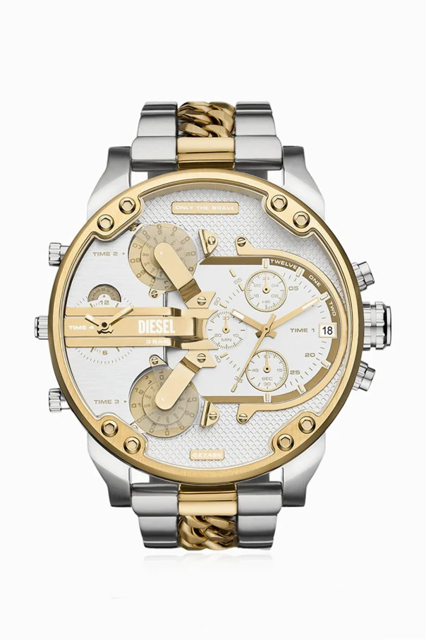 SREBRNY Stalowy zegarek