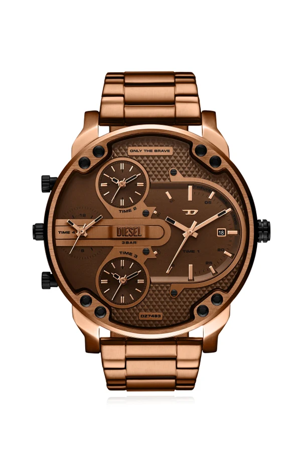 ZŁOTY Stalowy zegarek `Mr Daddy Slim`