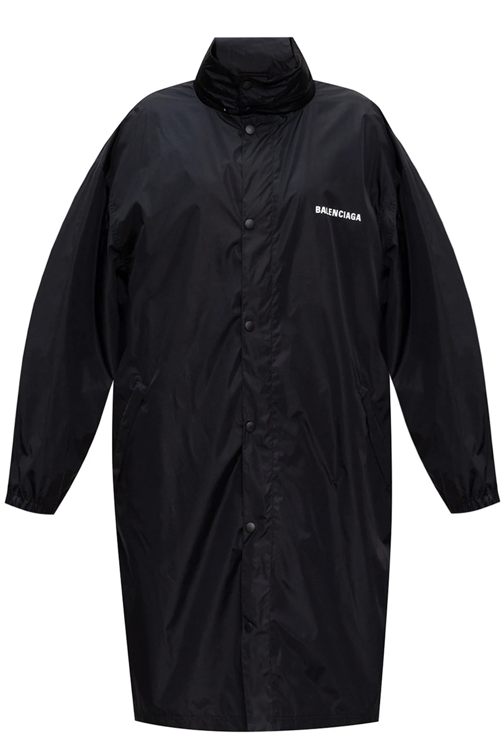 Coat with logo