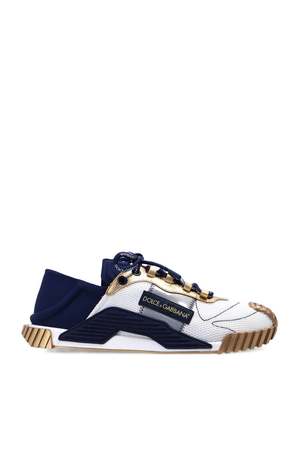 NAVY BLUE Lace-up sneakers with logo