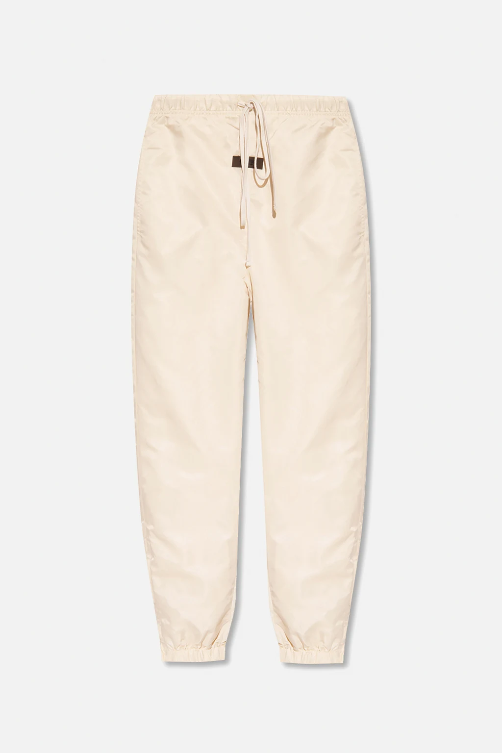 cream Track pants with logo