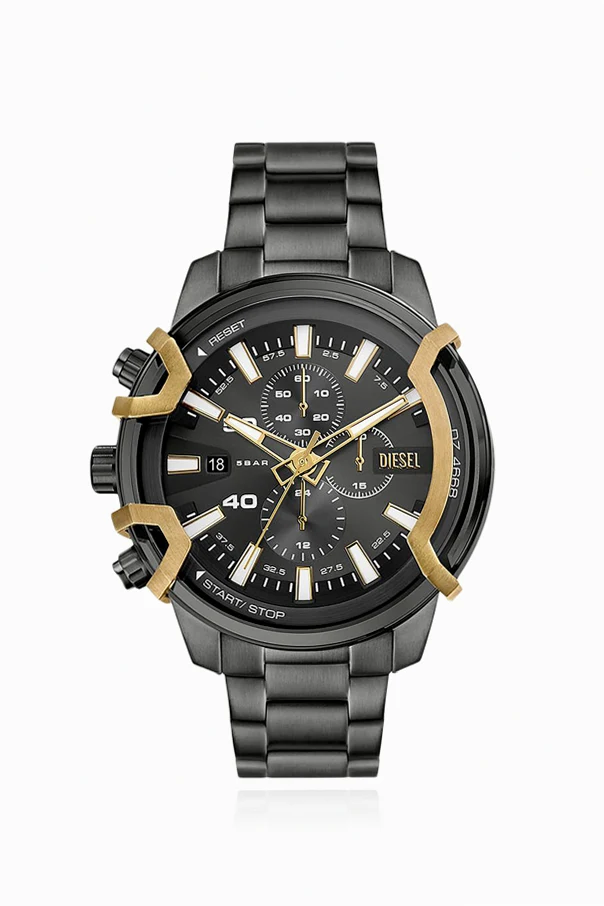 SREBRNY Stalowy zegarek `Griffed`