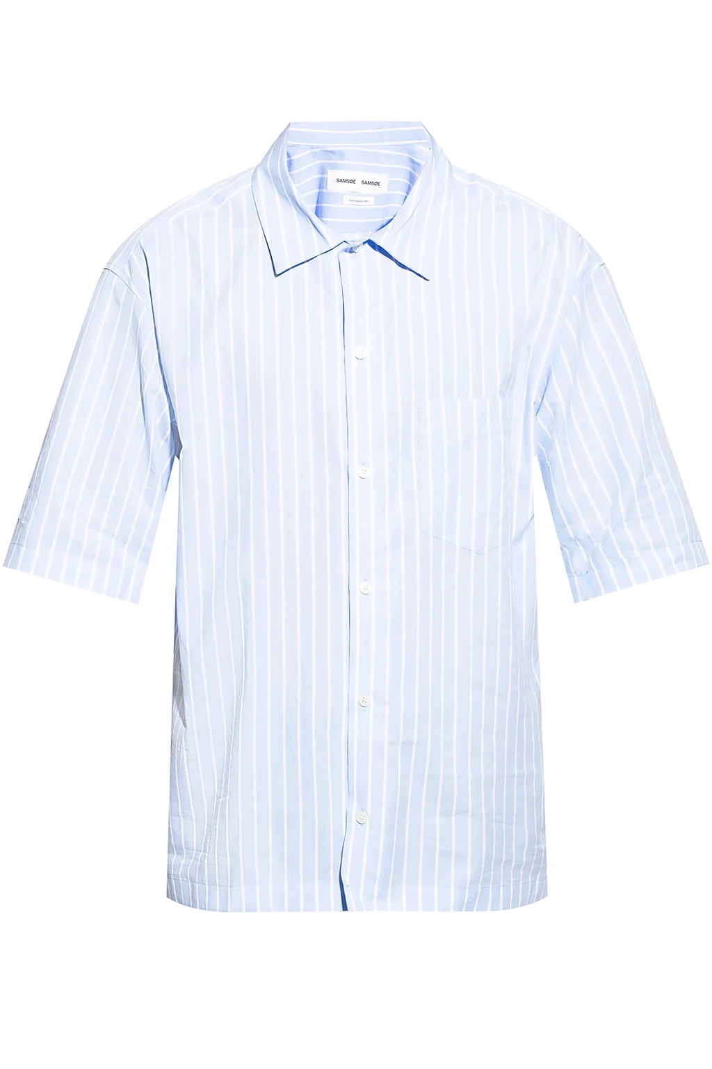BLUE Shirt with short sleeves