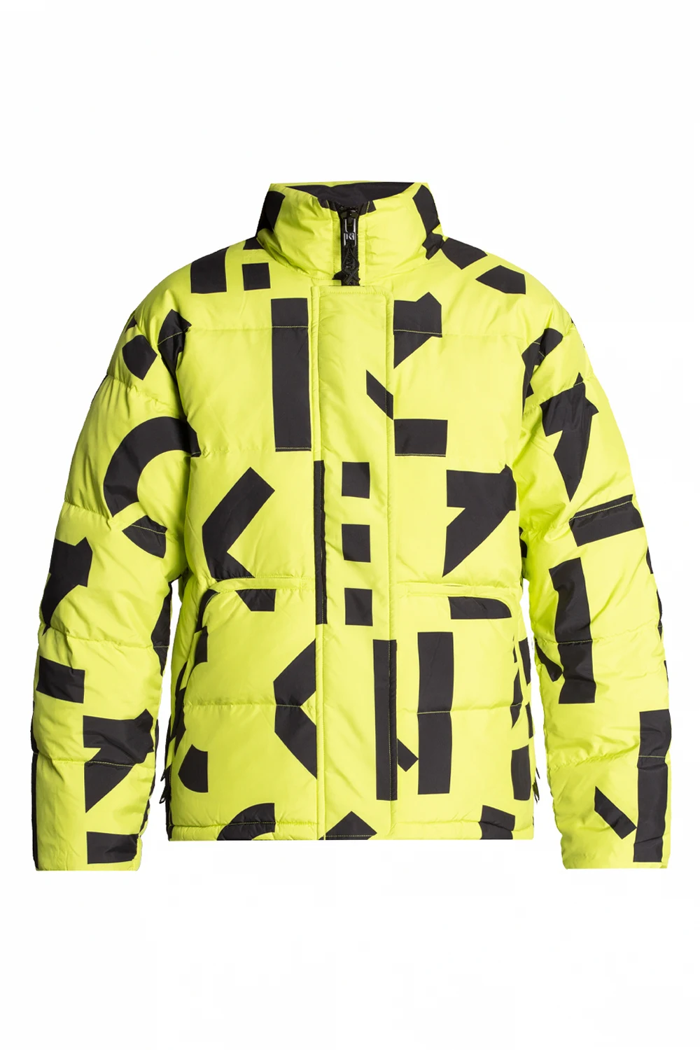 Down jacket with logo