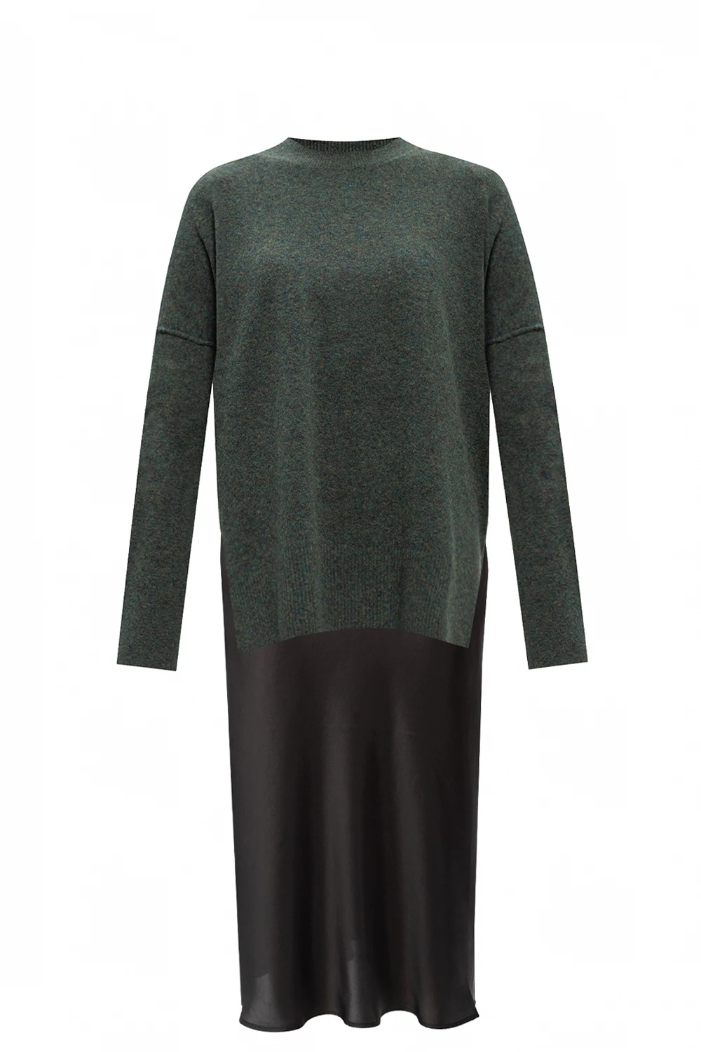 GREEN ‘Darla’ dress with sweater