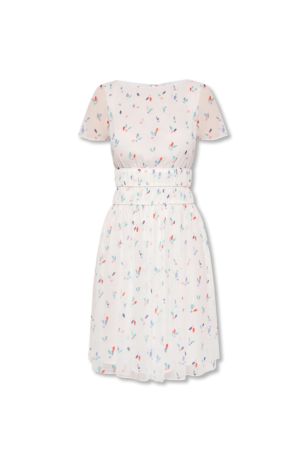 WHITE Patterned dress