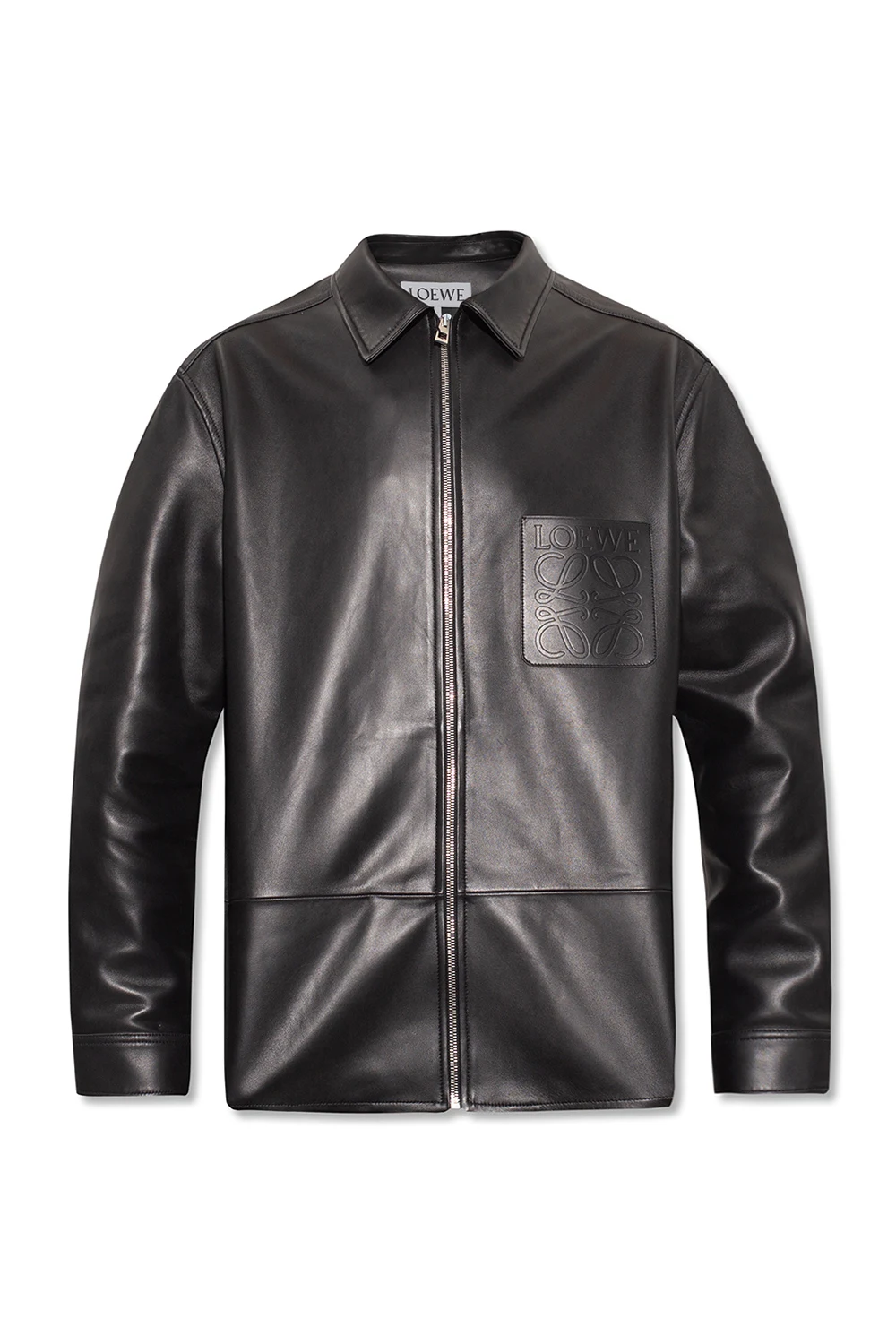 BLACK Leather shirt