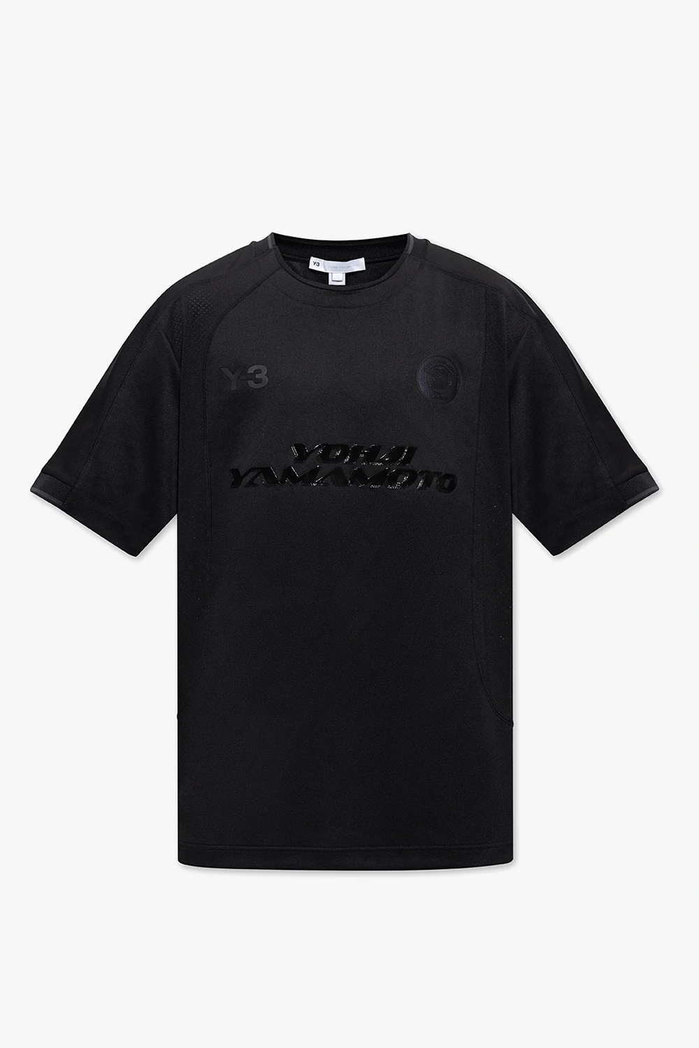 BLACK T-shirt with logo
