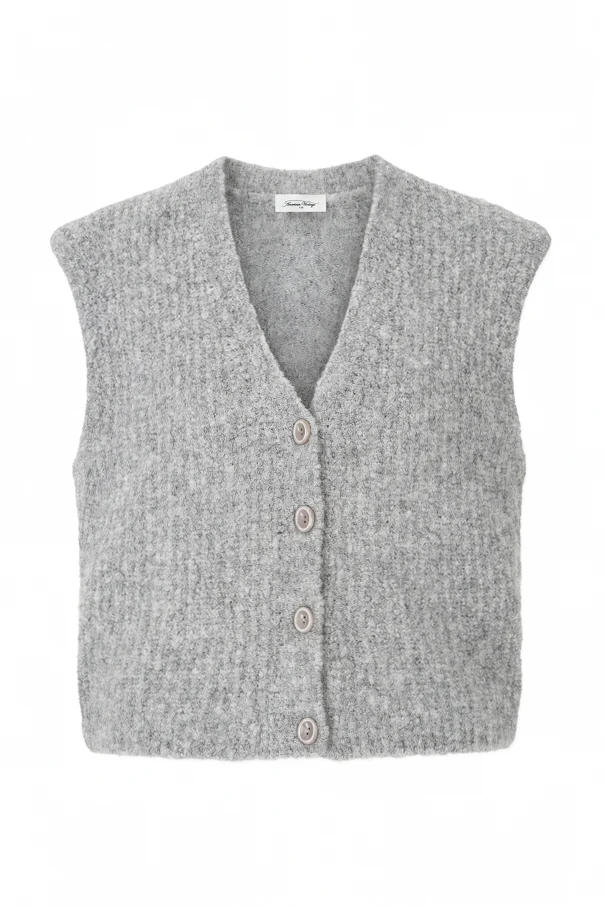 GREY V-neck vest