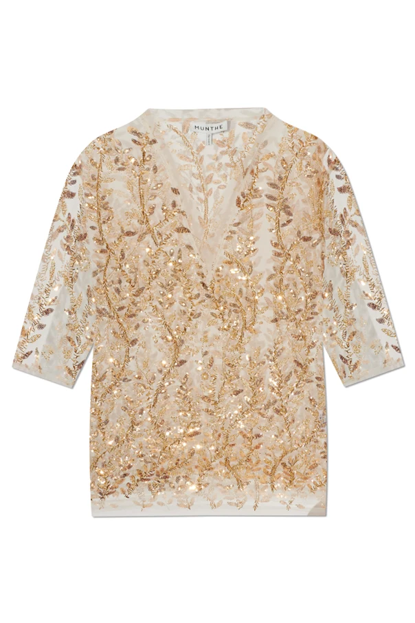 GOLD Sequin top "Babur"