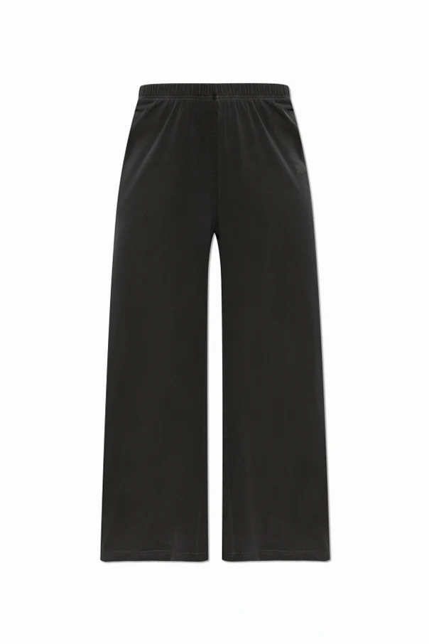 BLACK Wide-Leg Sweatpants