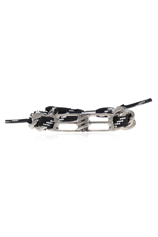 BLACK Bracelet with logo