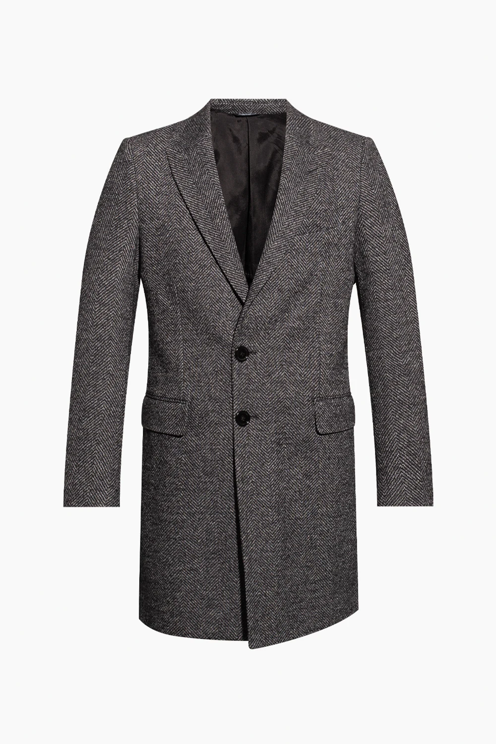 Coat with peak lapels