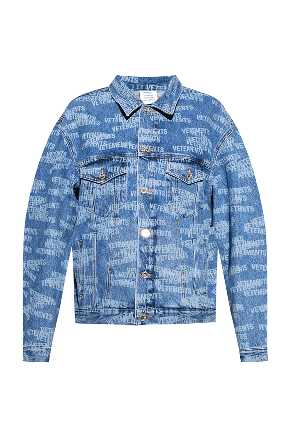 Denim jacket with logo
