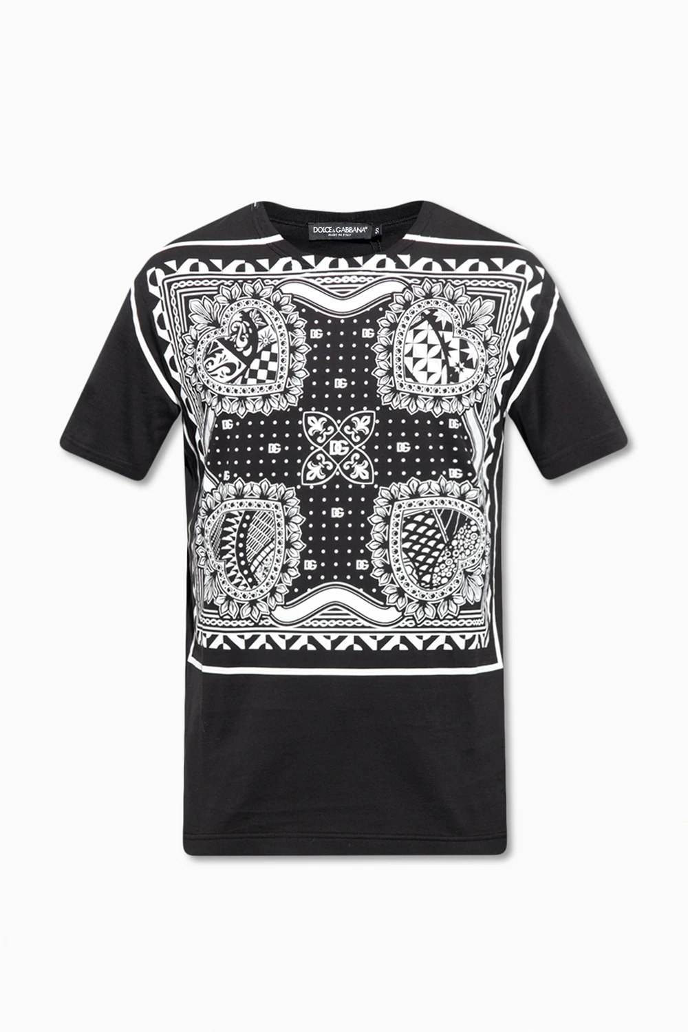BLACK Patterned T-shirt