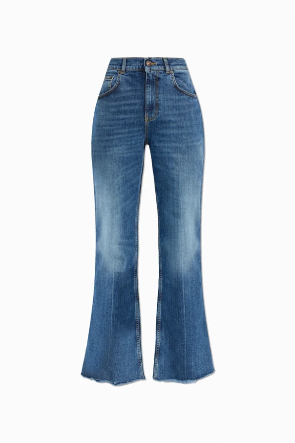 BLAU Jeans mit ausgestelltem Bein