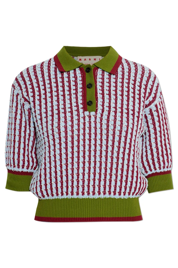 MEHRFARBIG Polo-Pullover